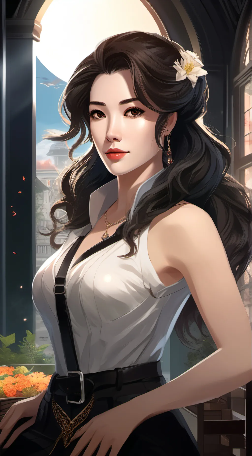 ai character: stacy  background