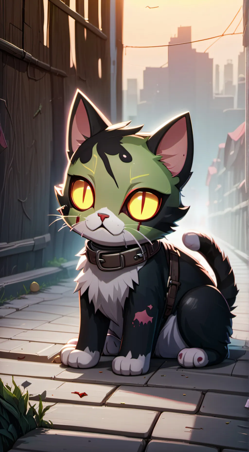 ai character: Zomcat background