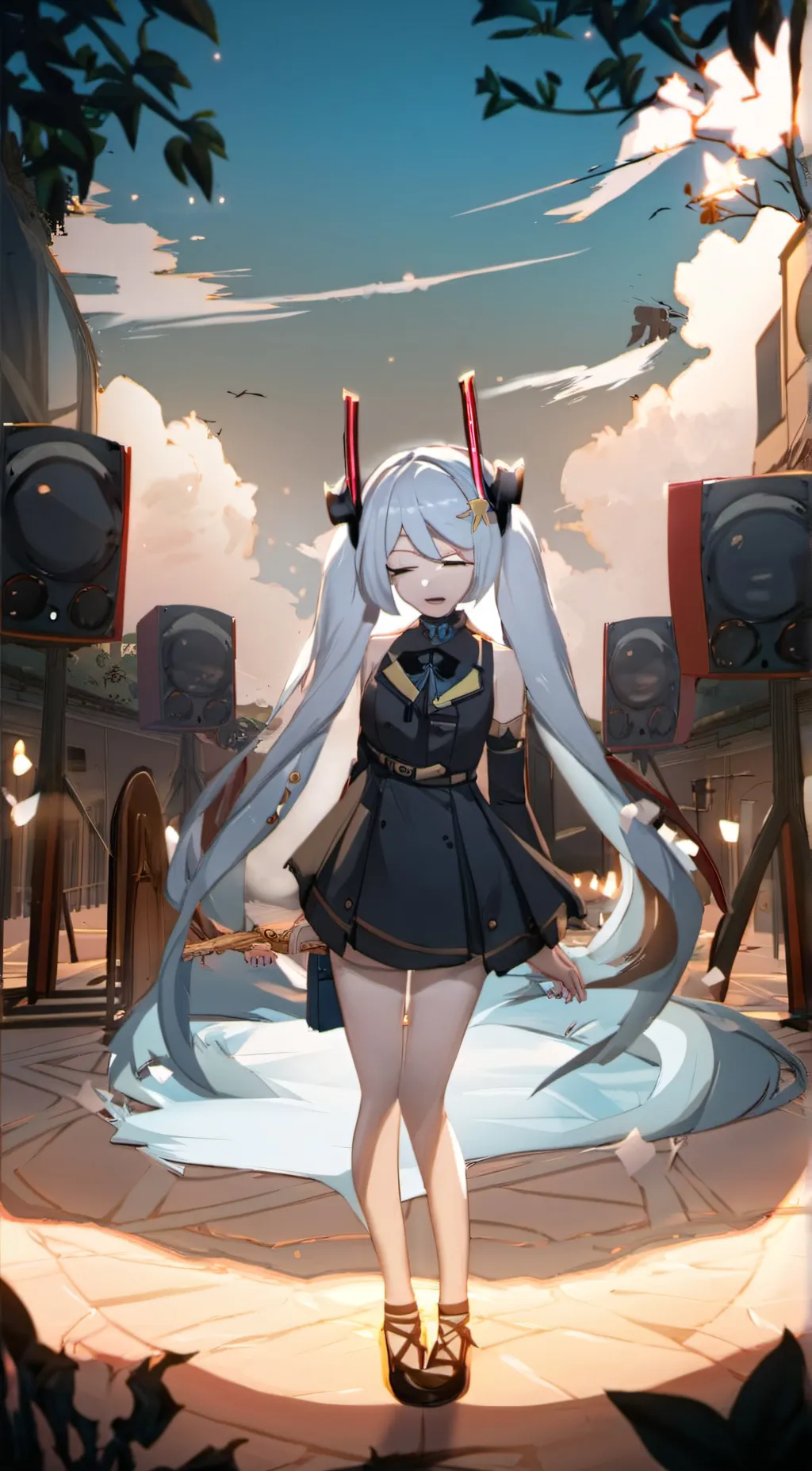 ai character: miku background
