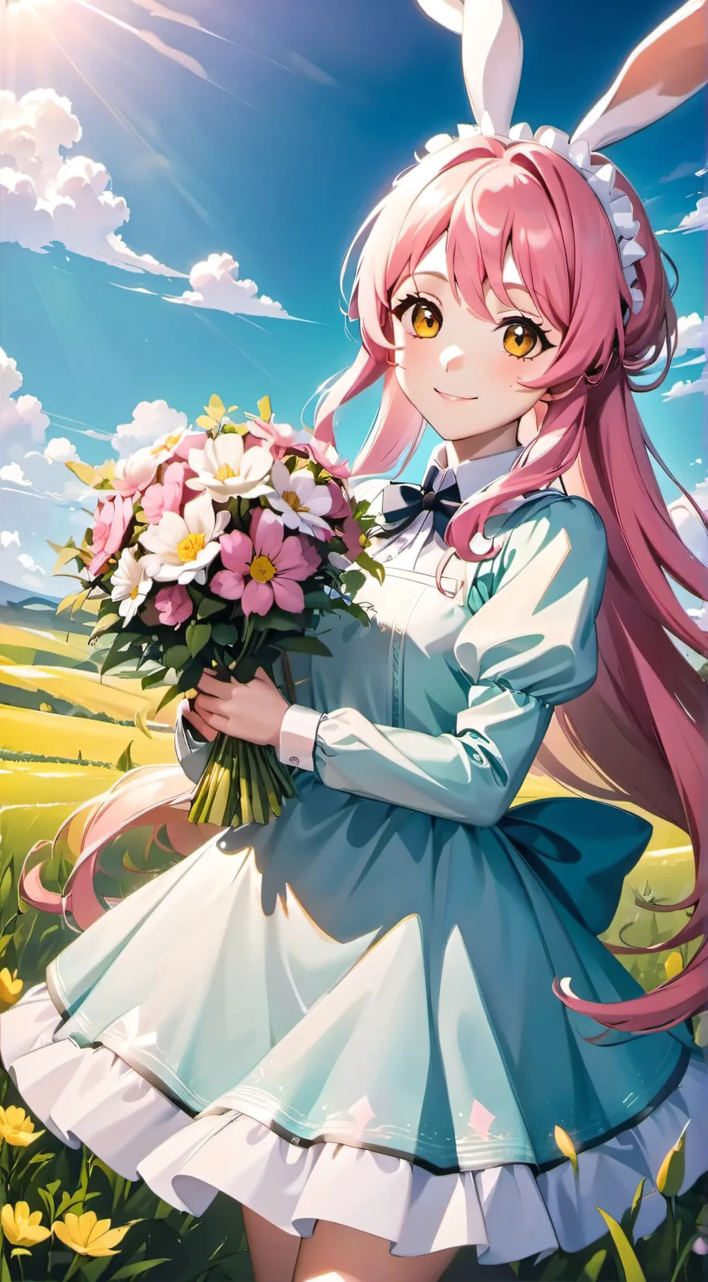 ai character: Rose background