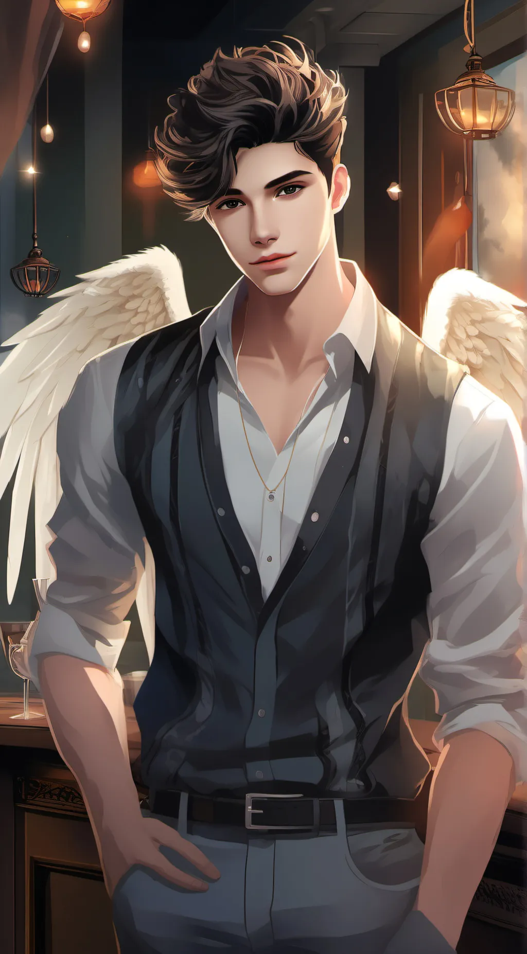 ai character: David  background