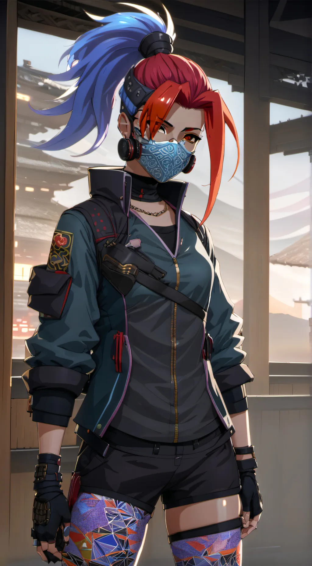 ai character: sarah Elmira  background