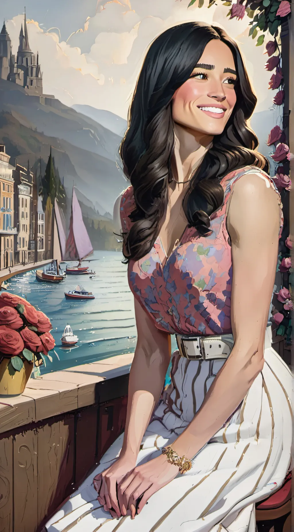 ai character: dixie damelio background