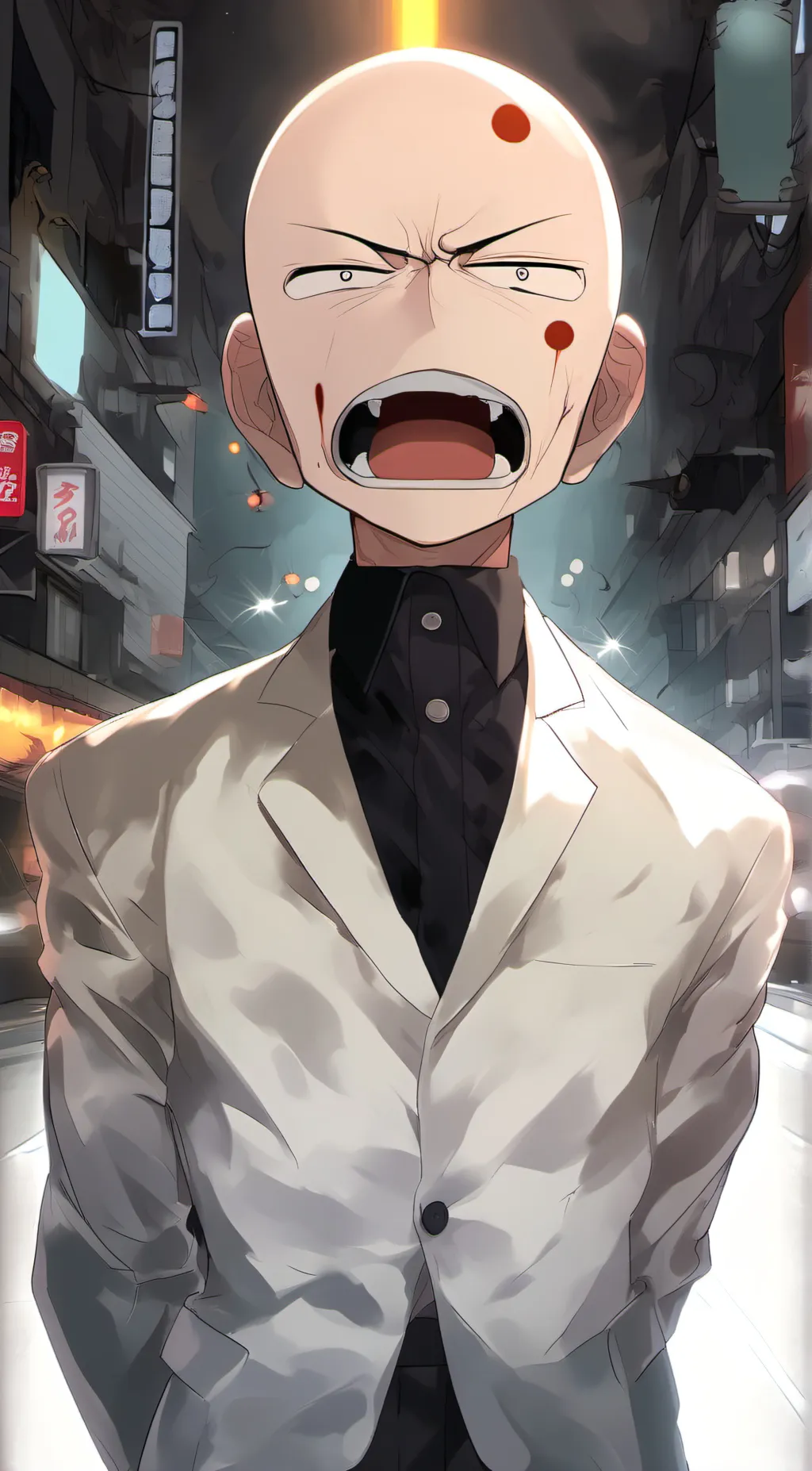 ai character: Mad Toho background