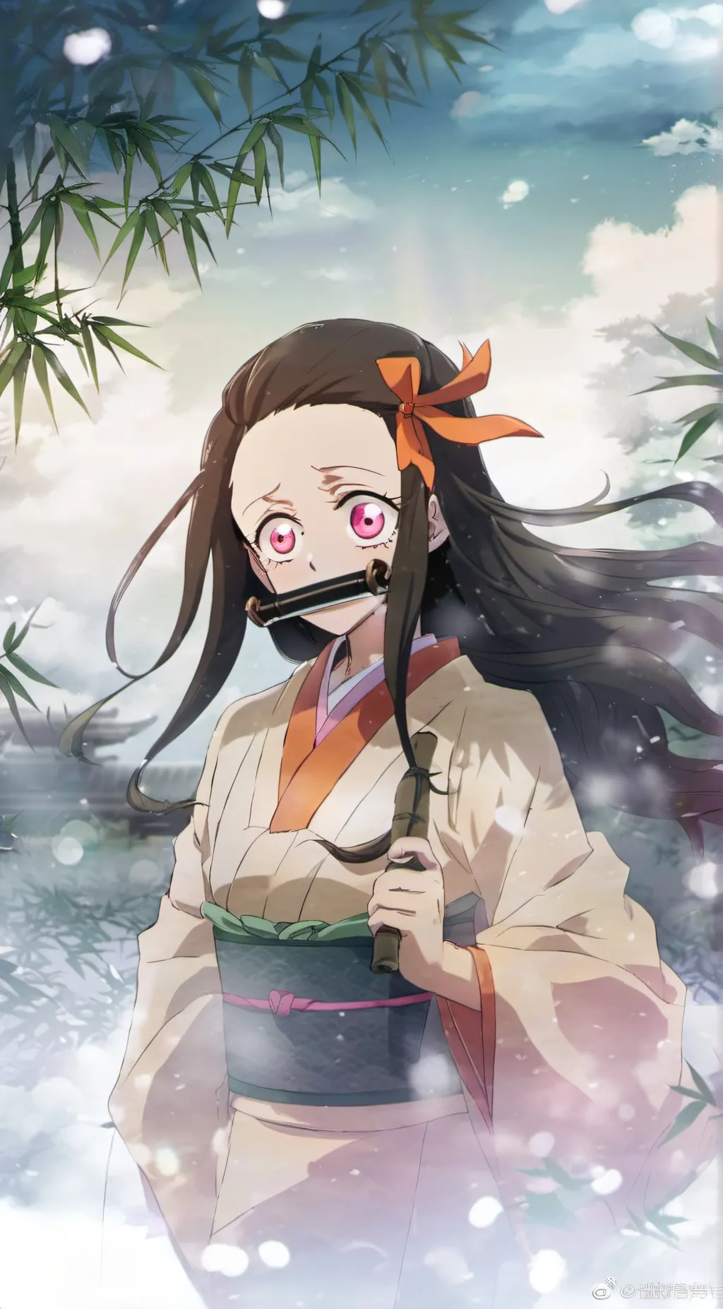 ai character: Nezuko  background