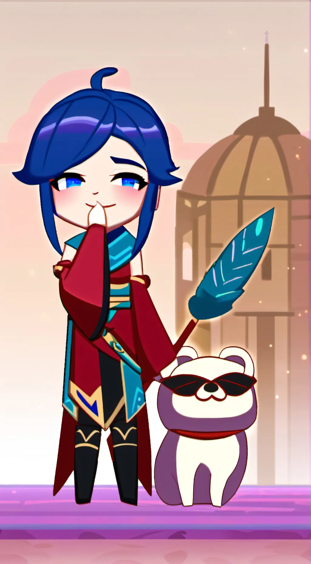 ai character: Funneh  background