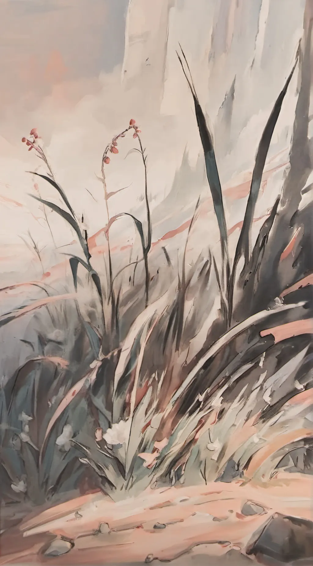 ai character: grass background