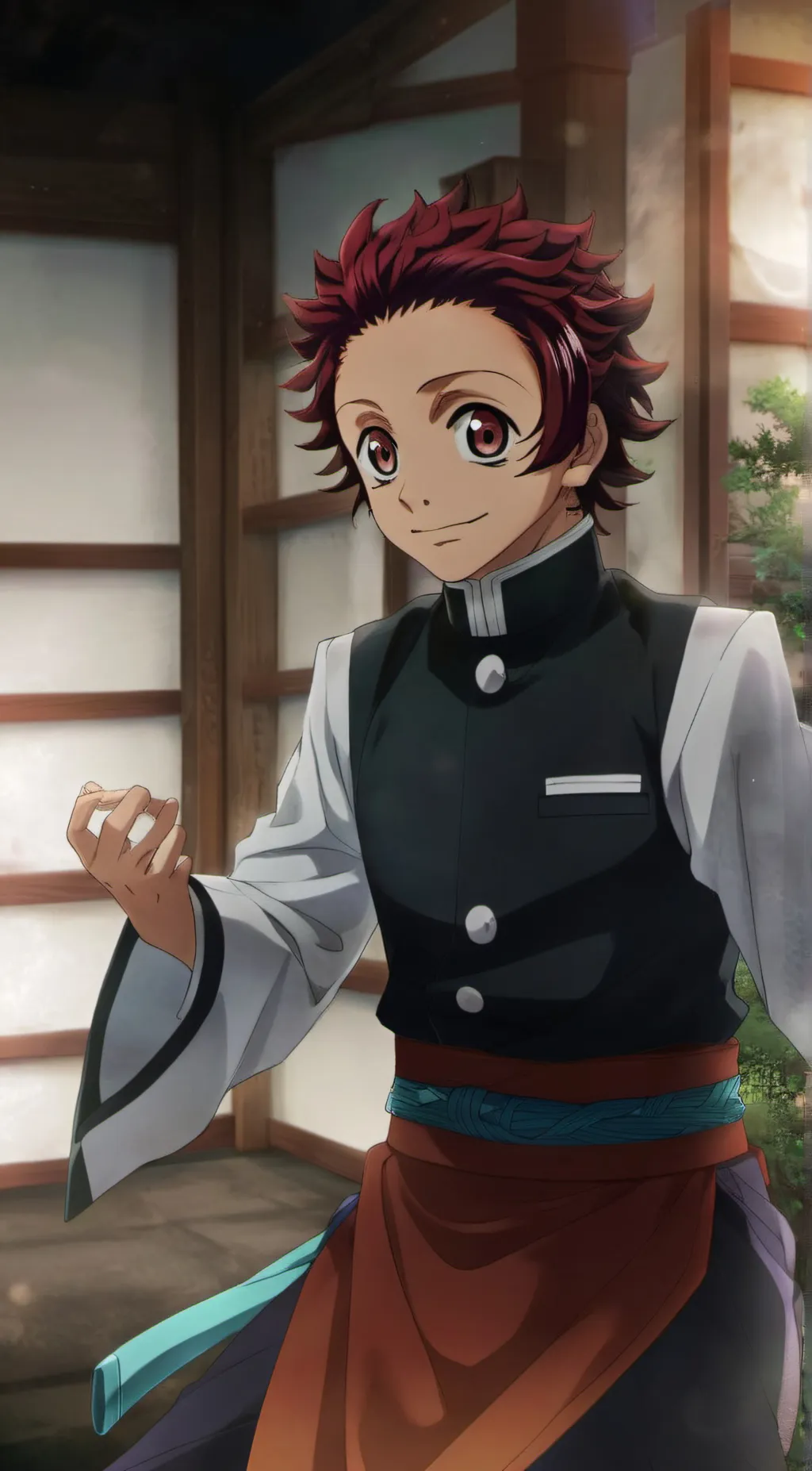 ai character: Demon slayer  background