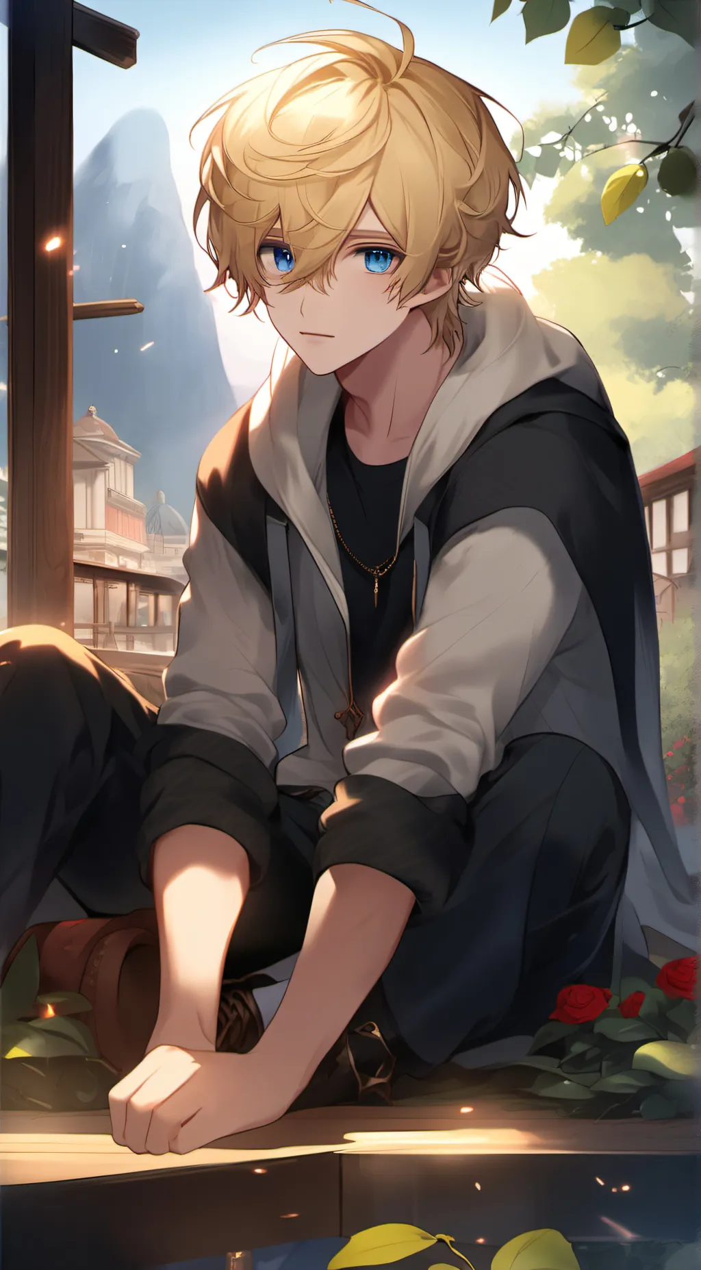 ai character: Dylan  background