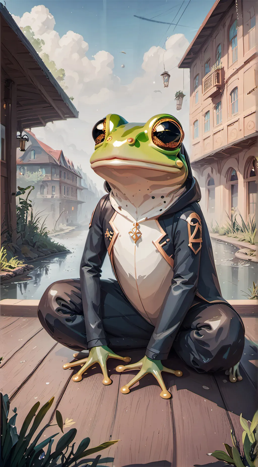 ai character: Mr.Finn  background