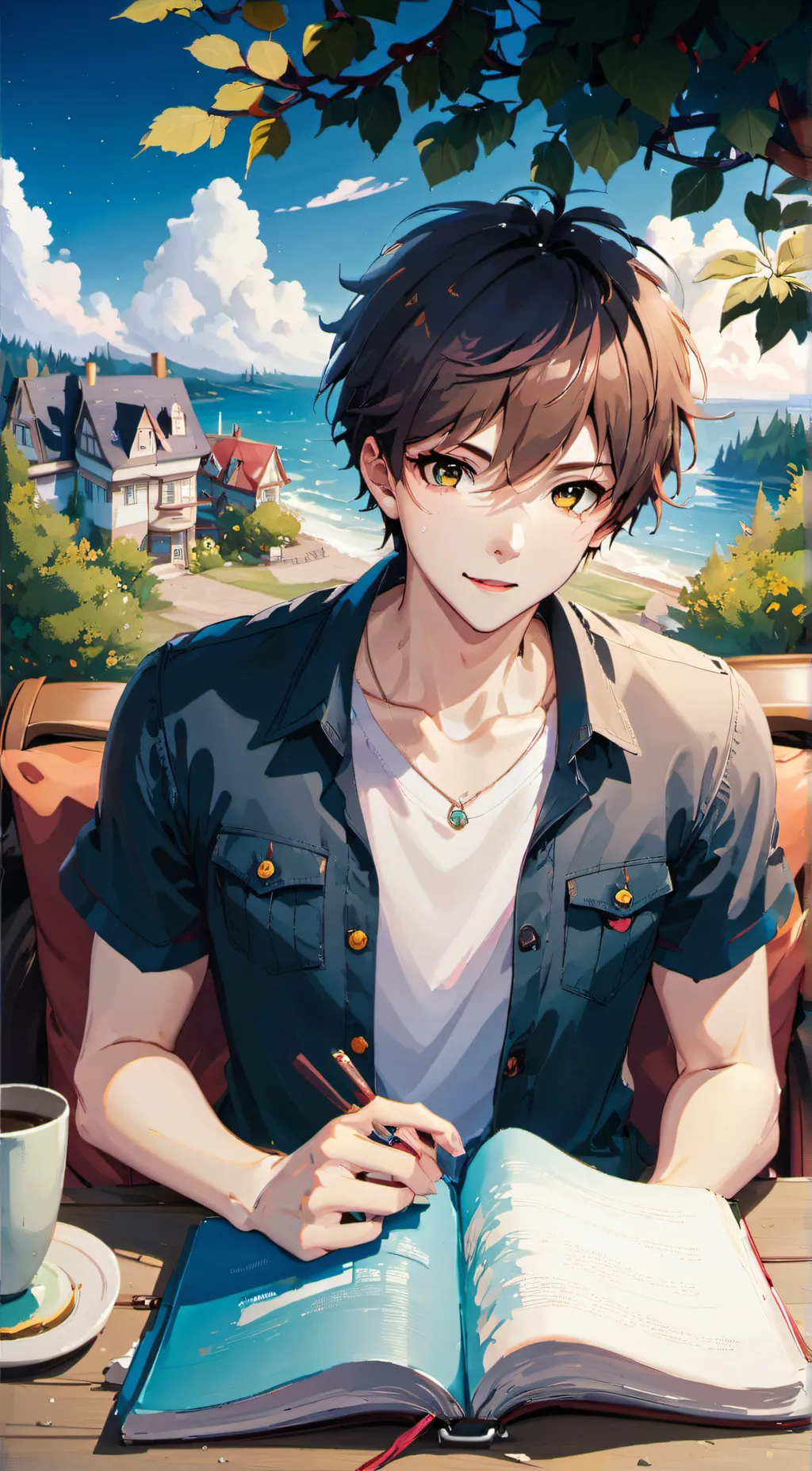 ai character: Derek  background