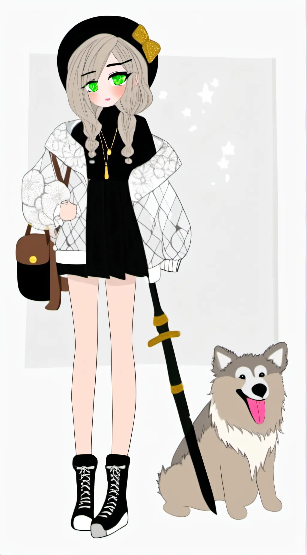 ai character: Luna background