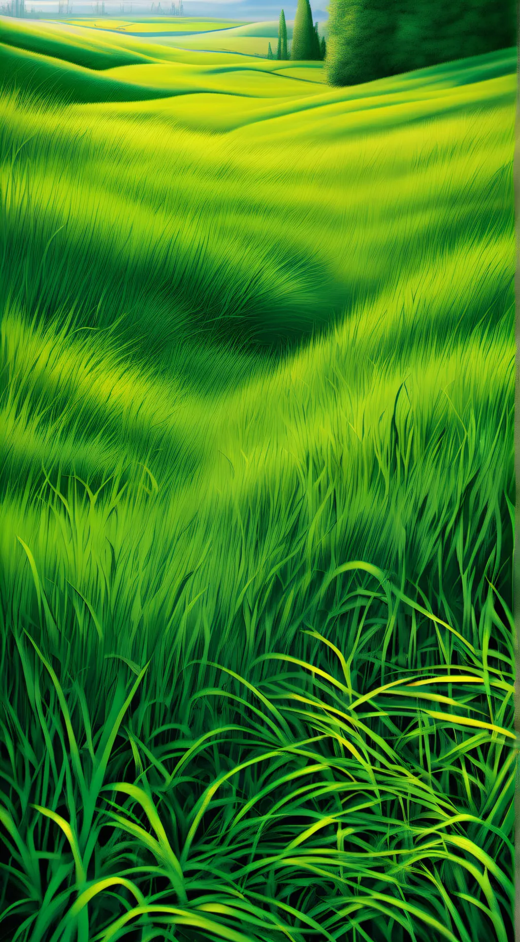 ai character: 💀grass💀 background