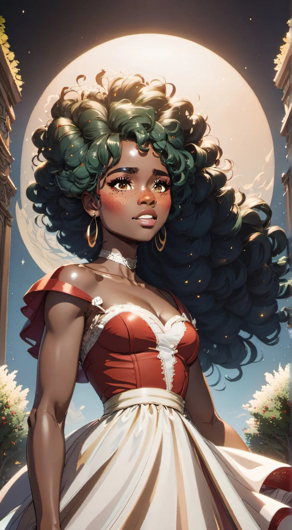 ai character: Luna background