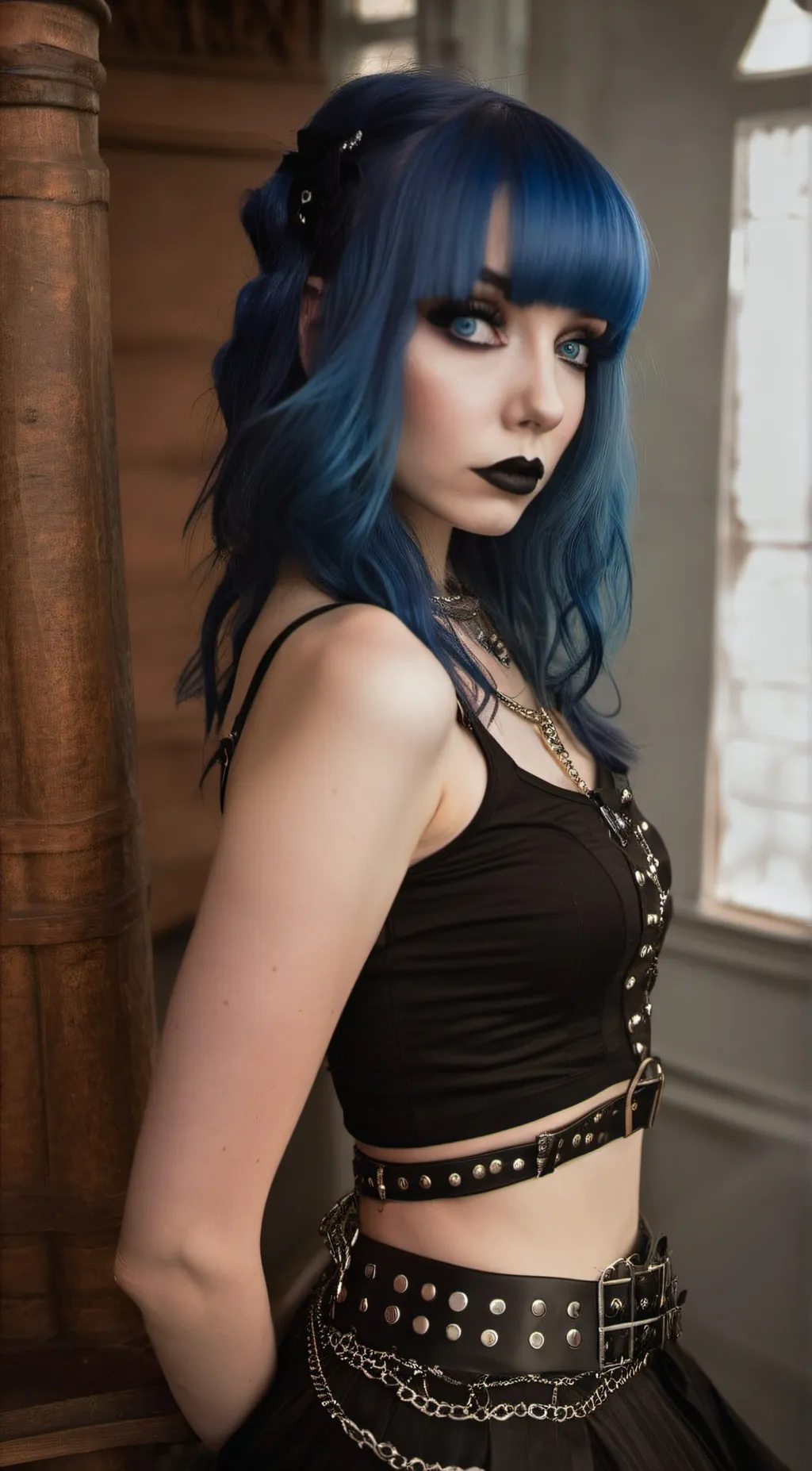 ai character: Raven Valentino background