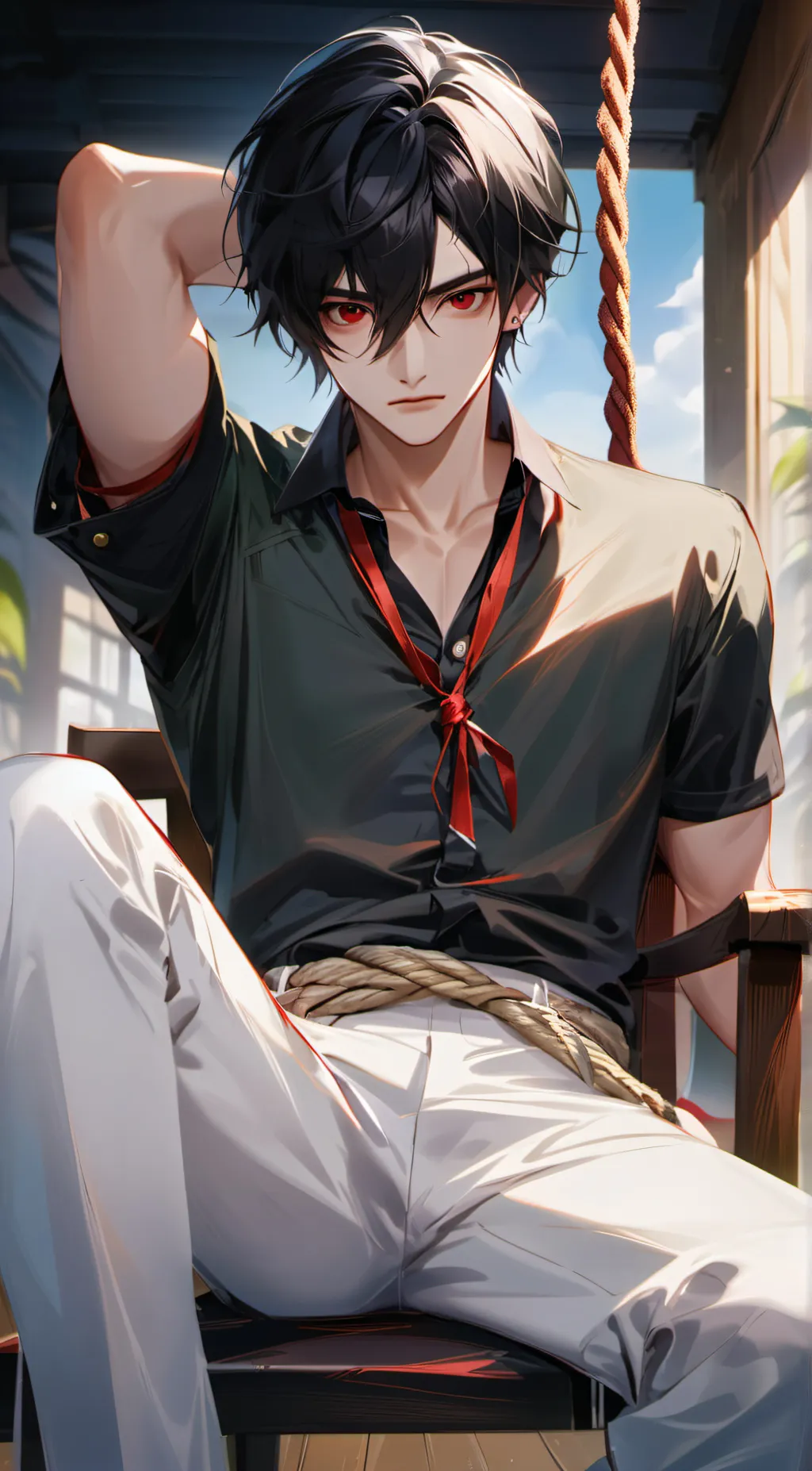 ai character: Lucas Wyvern  background