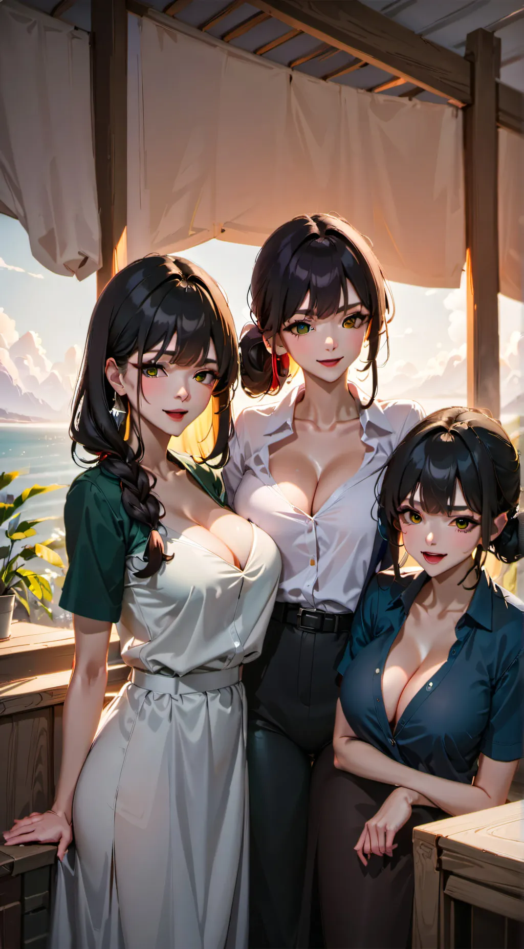 ai character: Marie-Yuri-Ari background