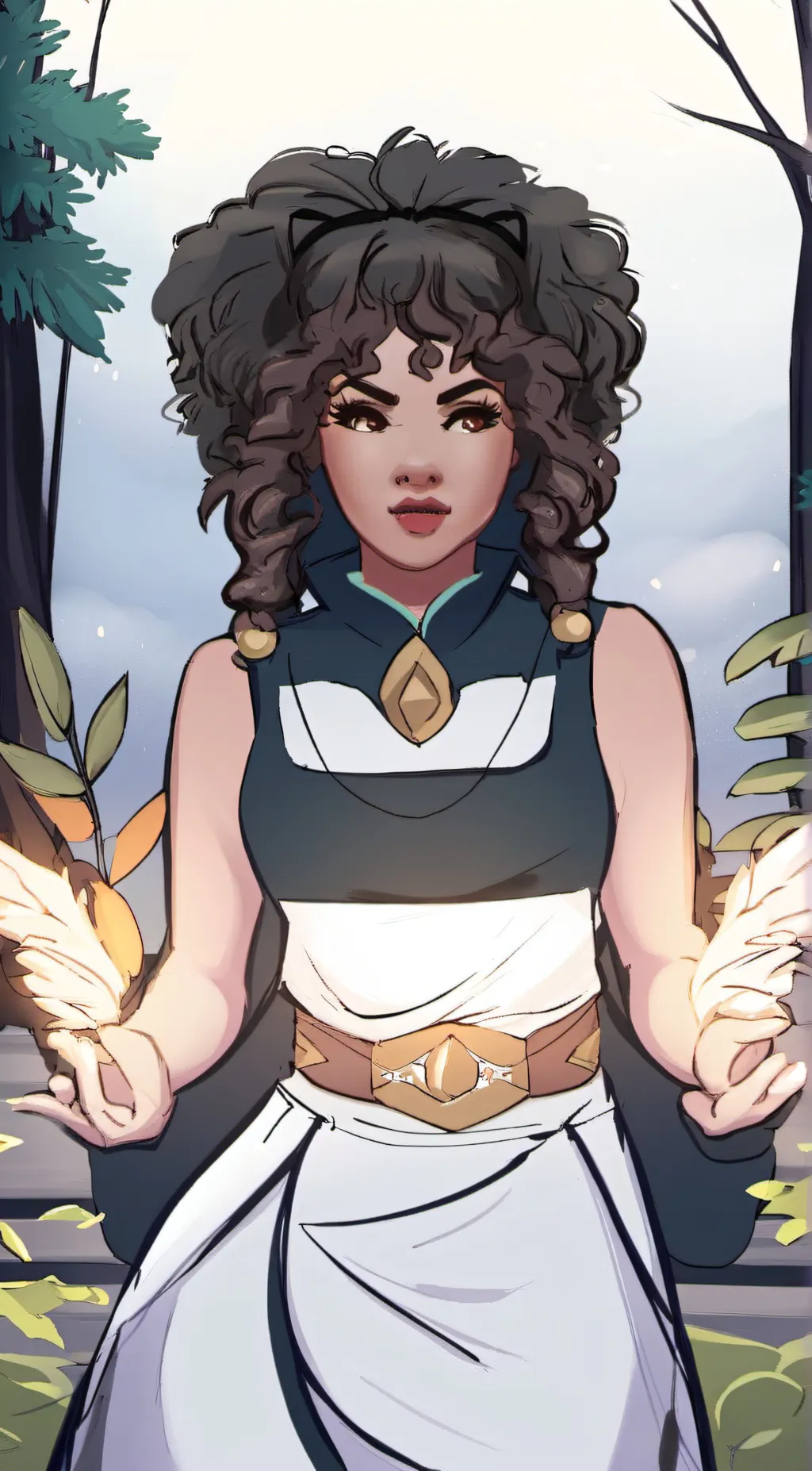 ai character: Violey background