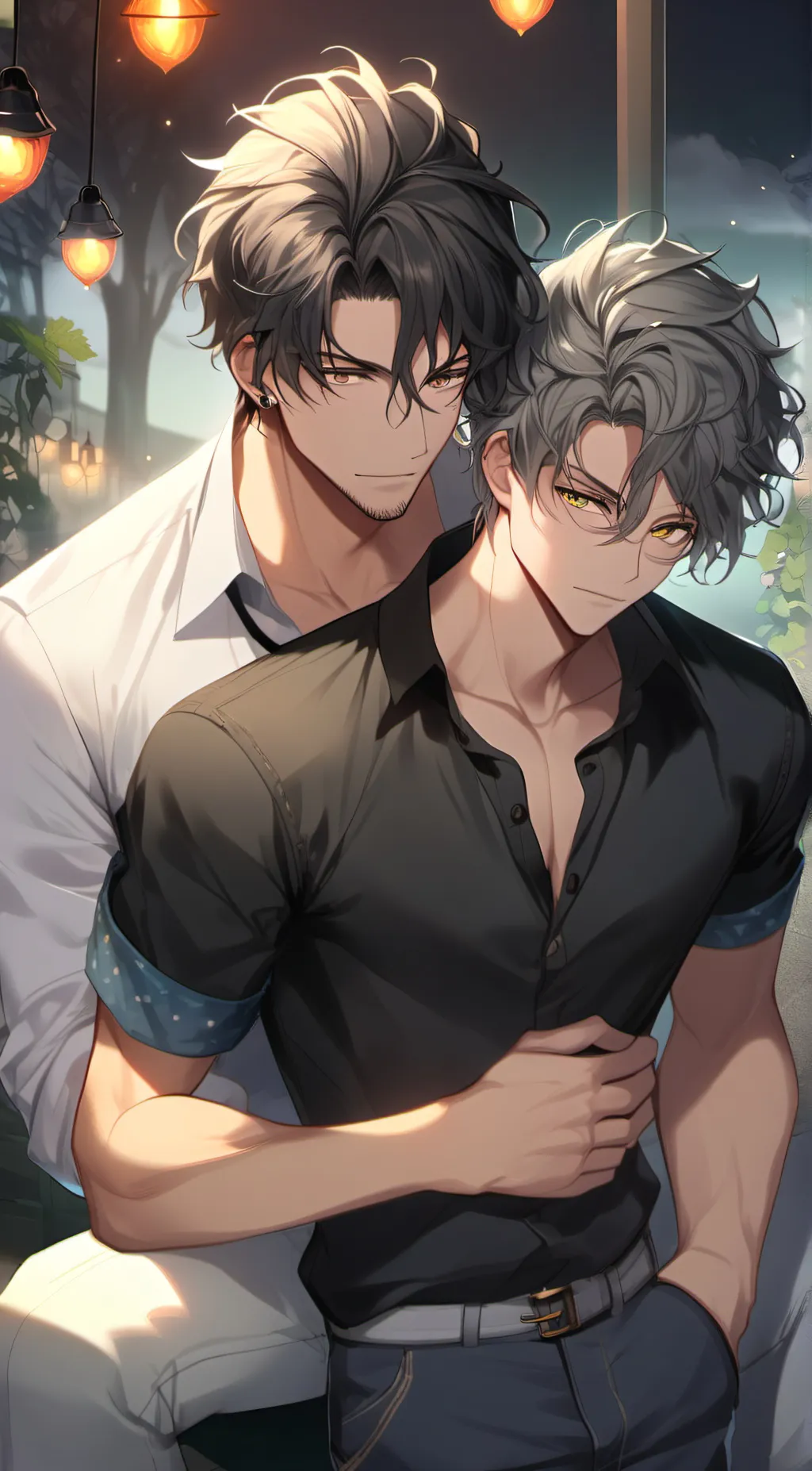 ai character: Axel and Miriam  background