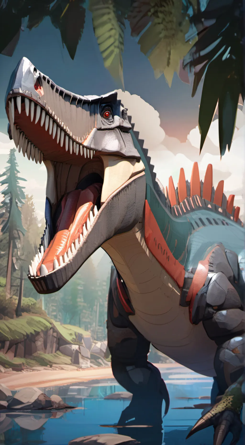 ai character: Spinosaurus background