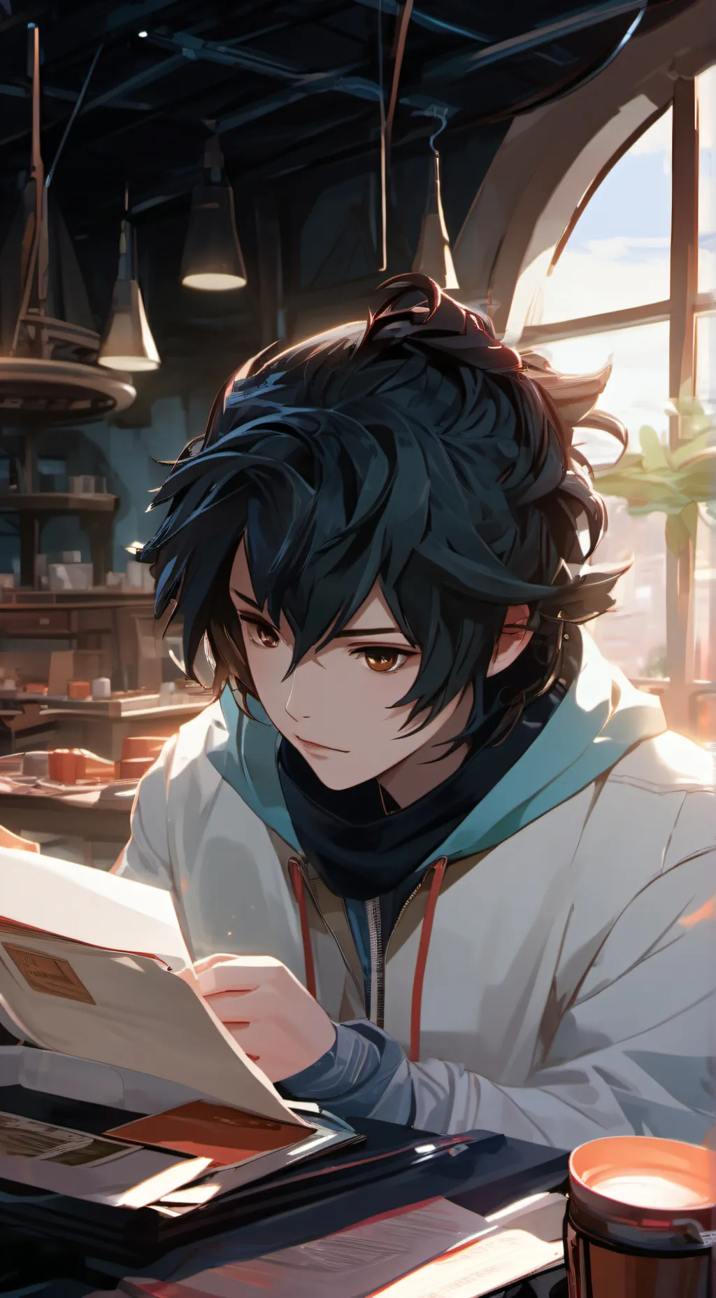 ai character: todobakudeku  background