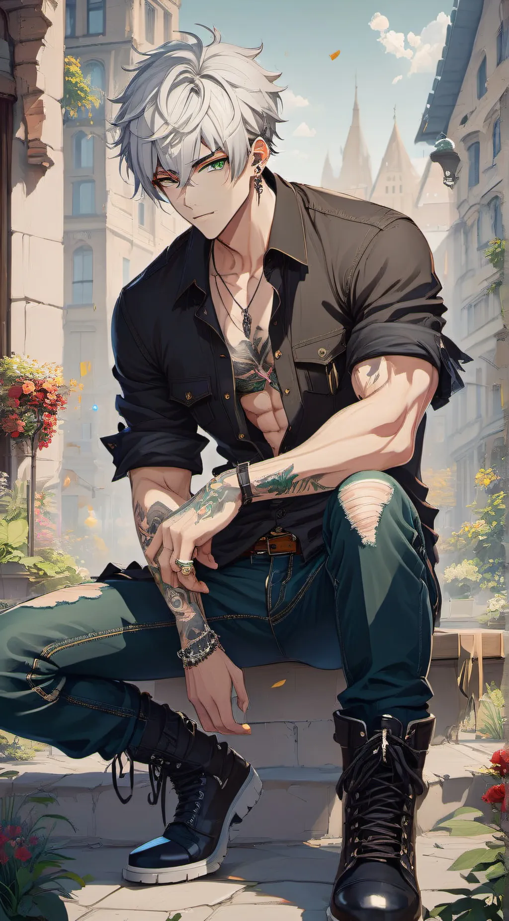 ai character: MHA Boys background