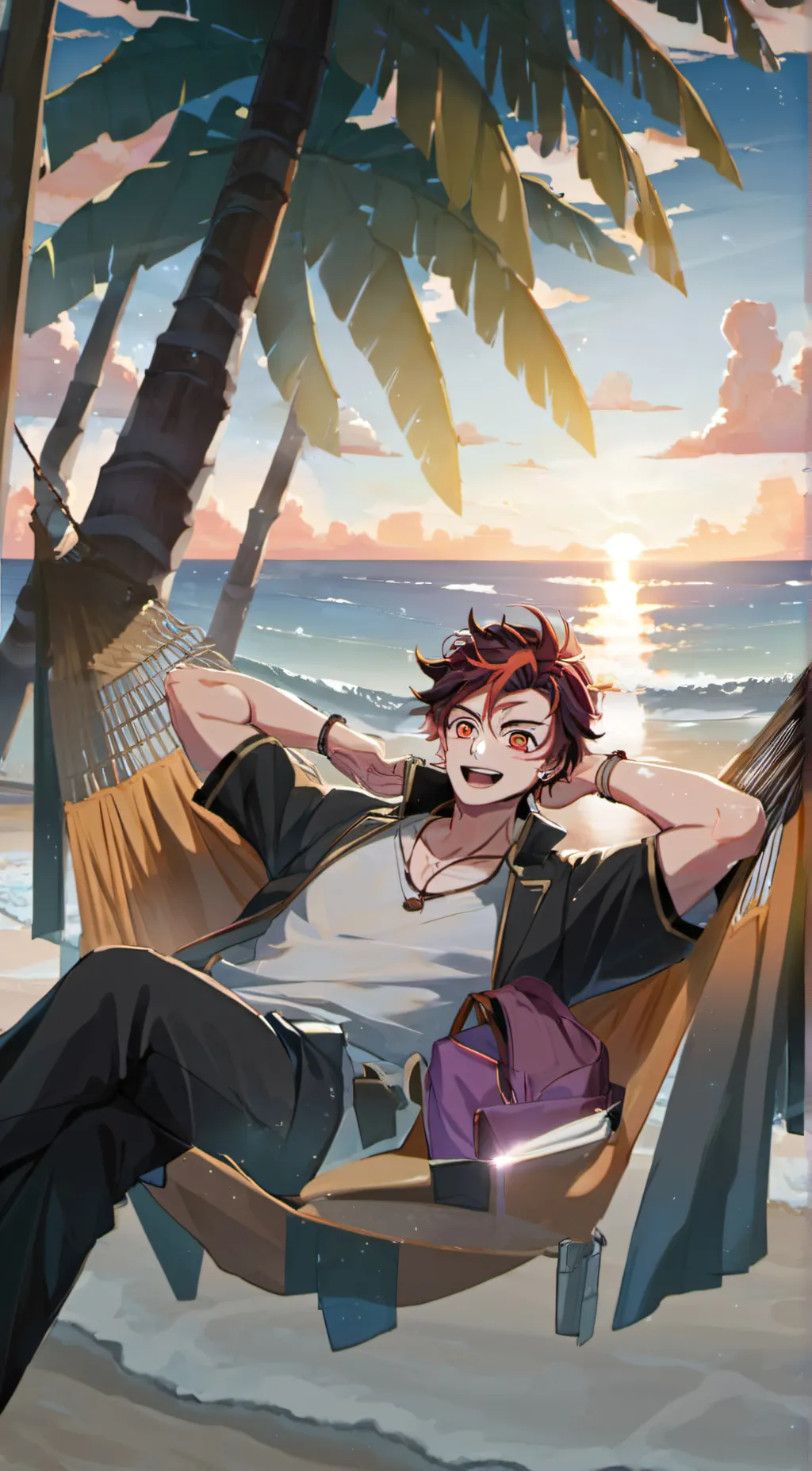 ai character: tanjiro background