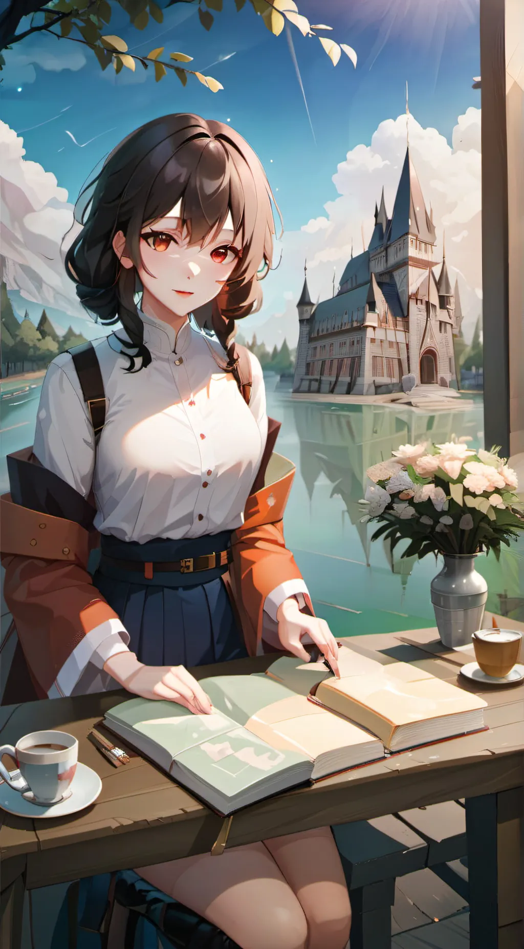 ai character: Rebecca  background