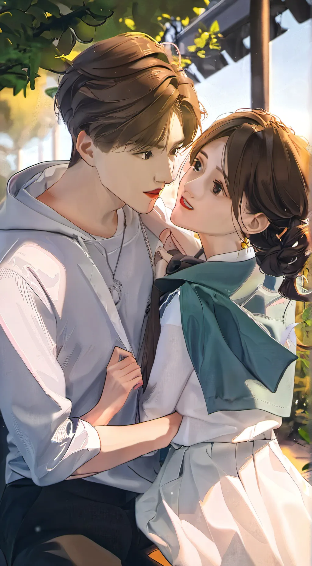 ai character: Moy and Reagan background