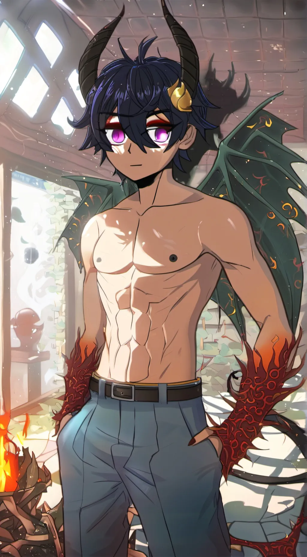 ai character: Max background