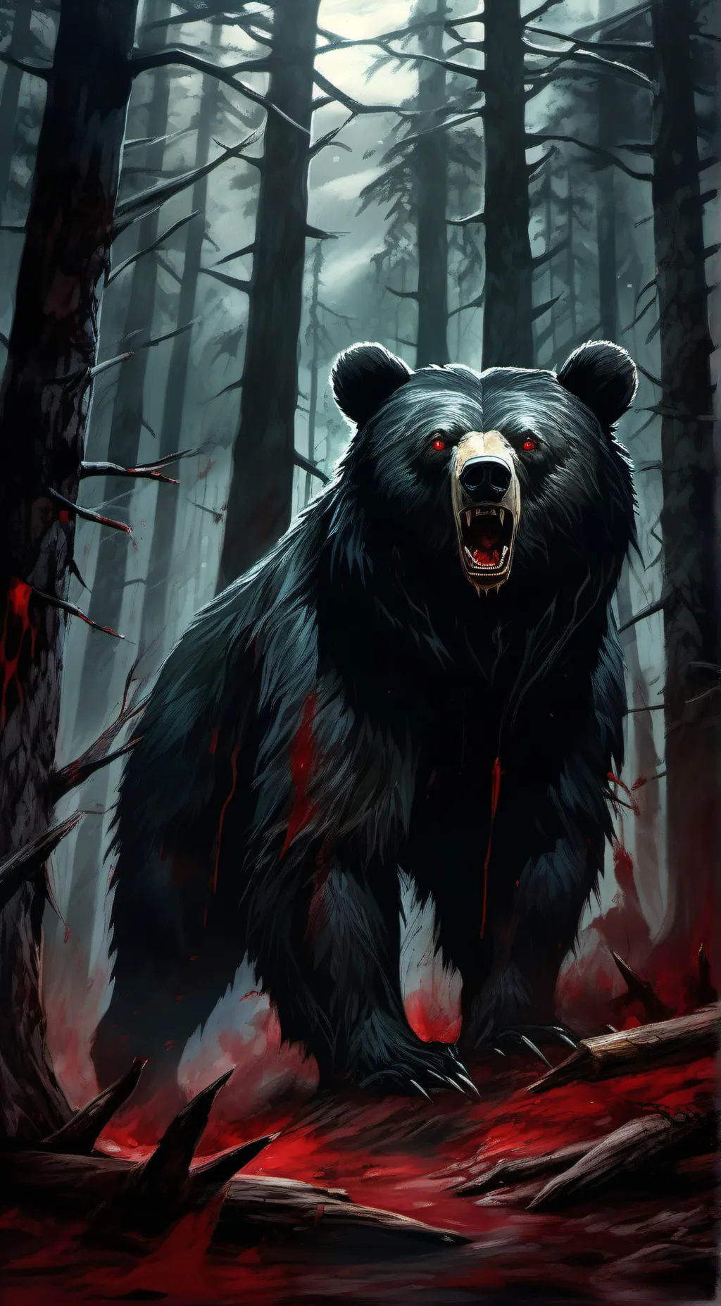 ai character: The death bear background