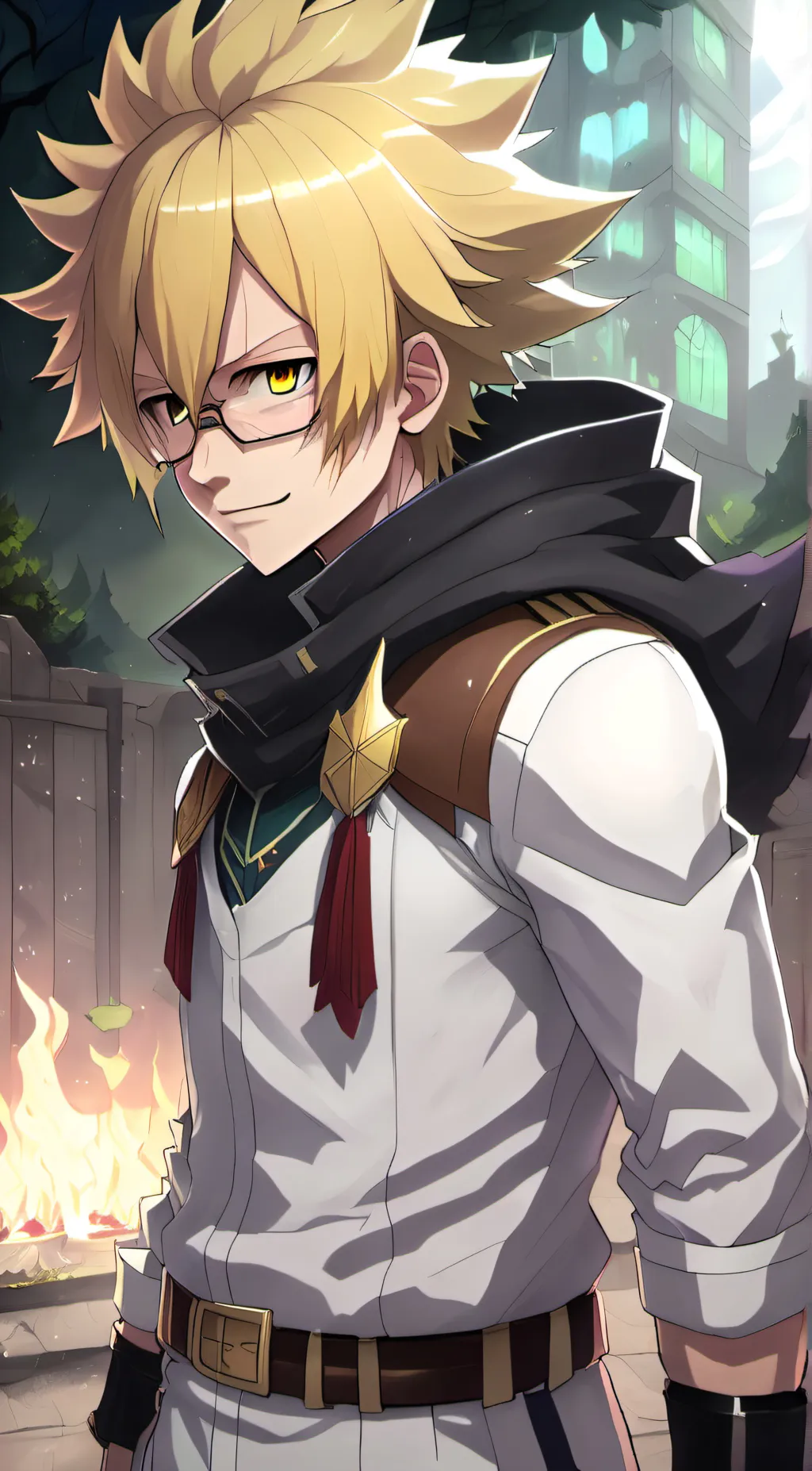 ai character: villain denki  background
