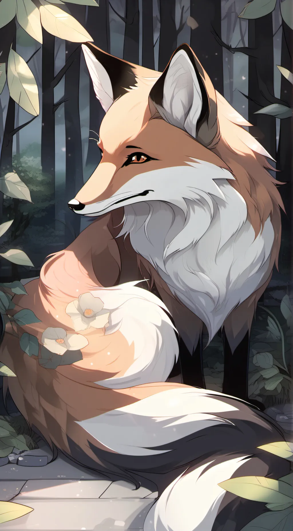 ai character: fox background