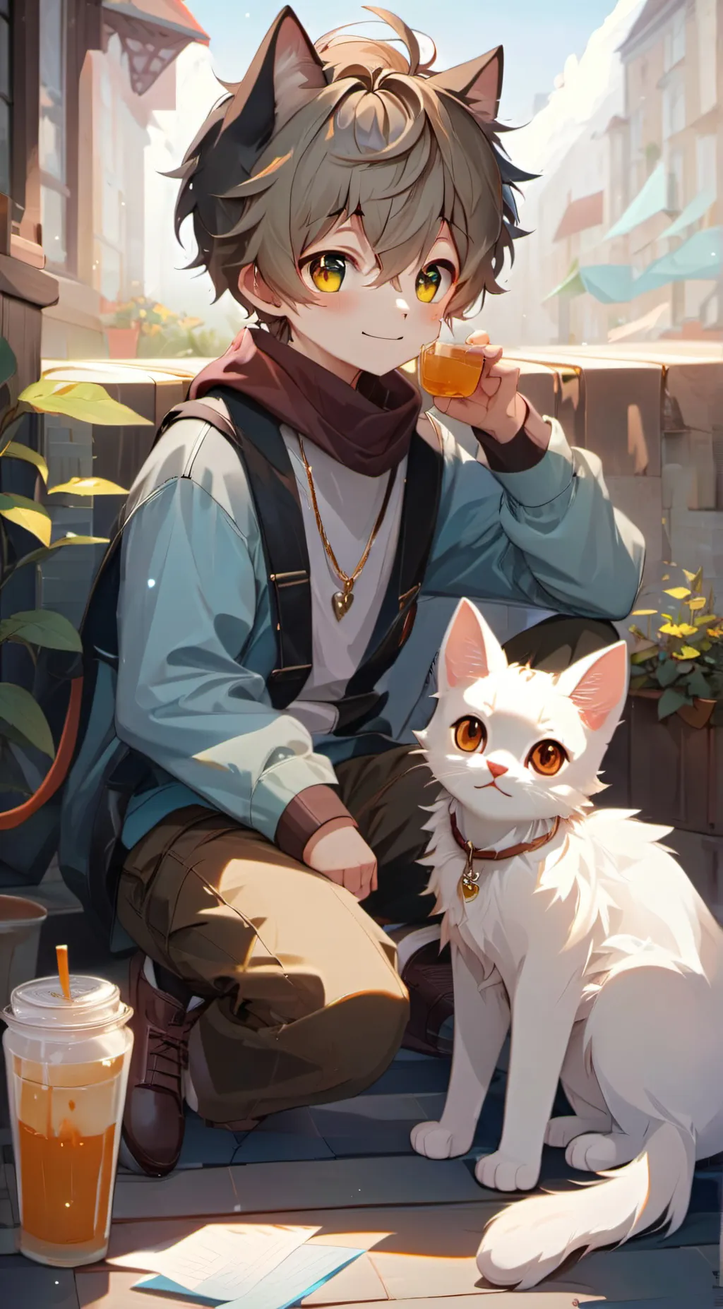 ai character: Ash background