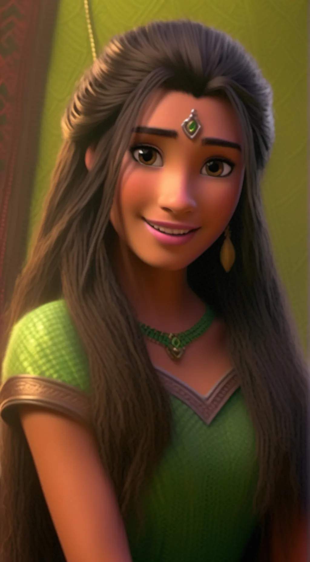 ai character: Princess Raya background