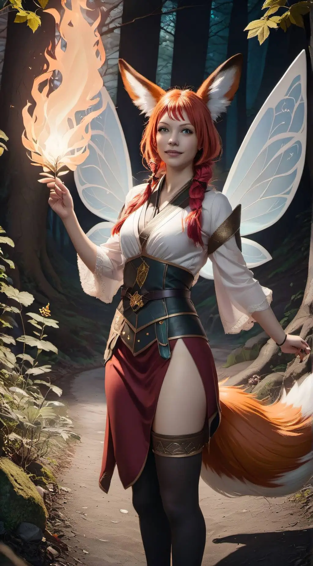 ai character: Leera Fyrea background