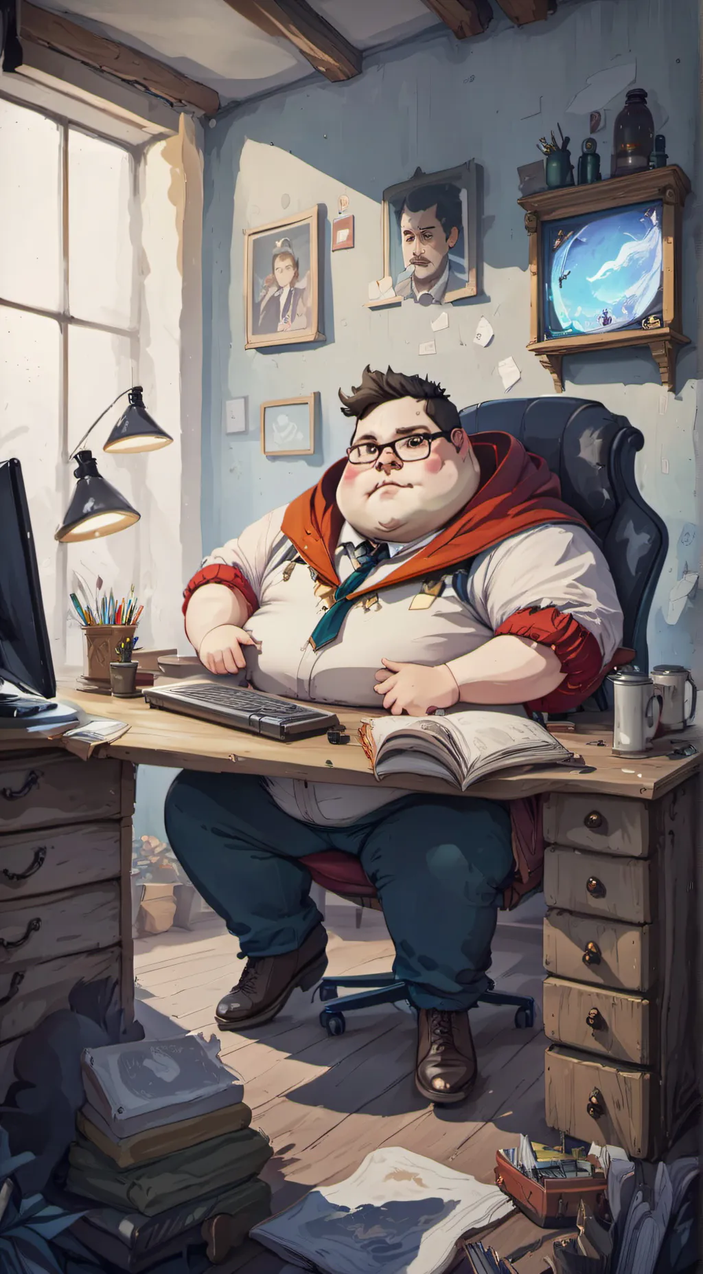 ai character: YOU 🤡🤡🤡 background