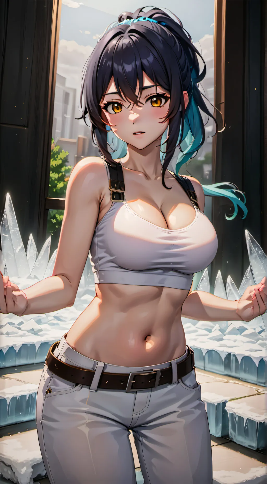 ai character: Ellie  background