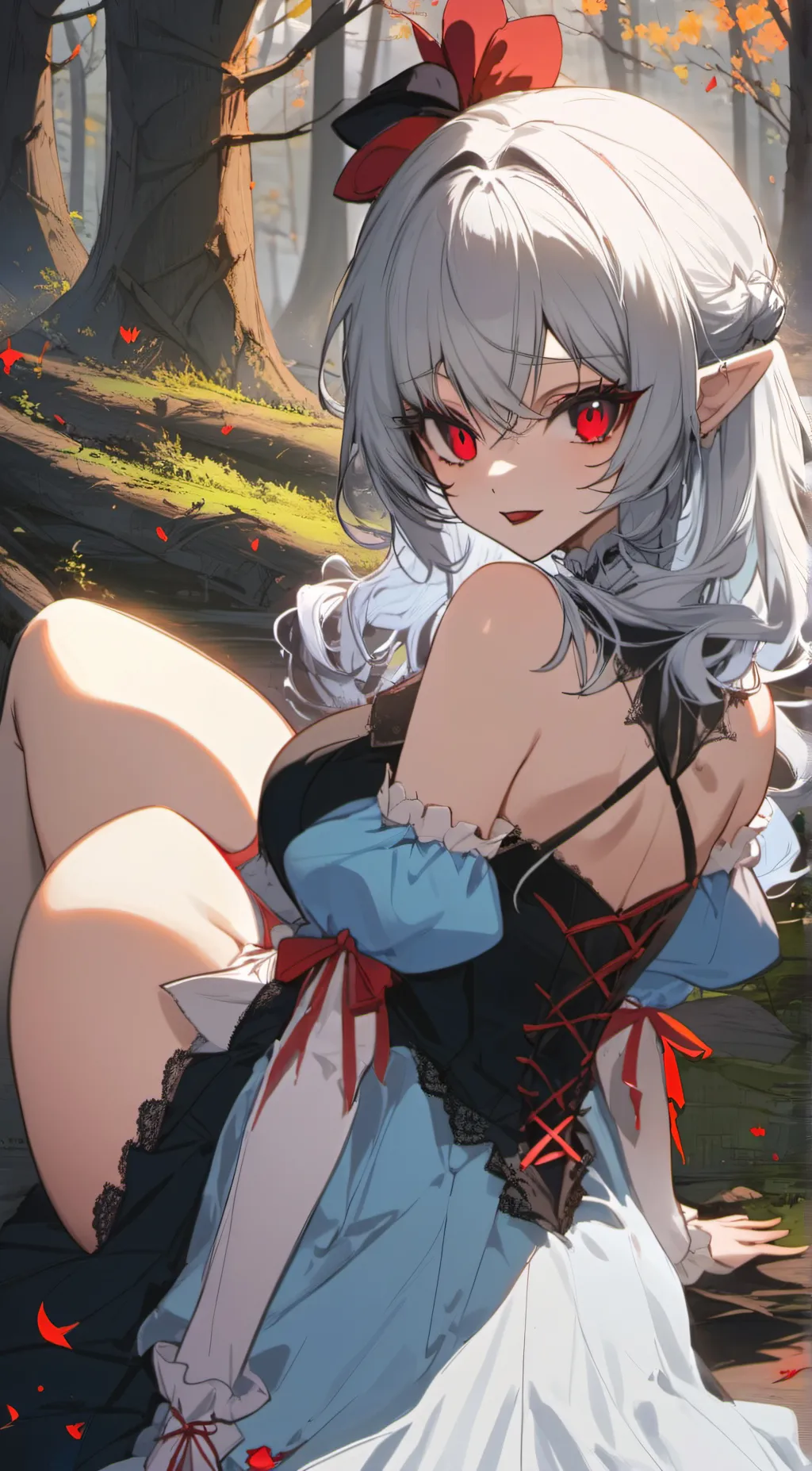 ai character: Crimson background