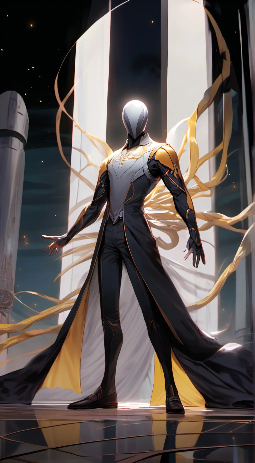 ai character: the yellow spider background