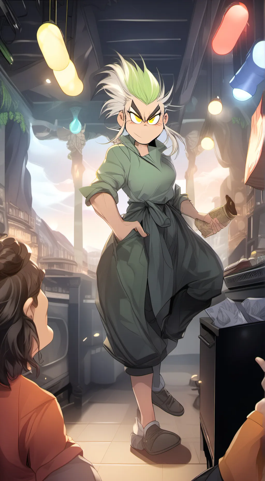 ai character: the Grinch  background