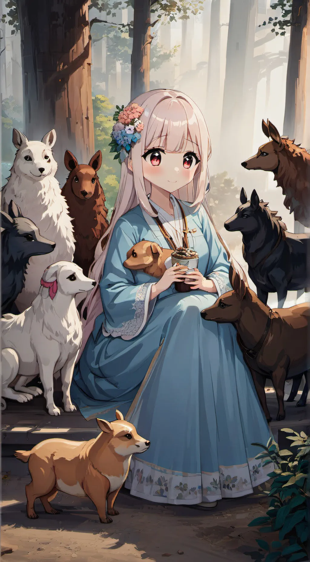 ai character: milua background