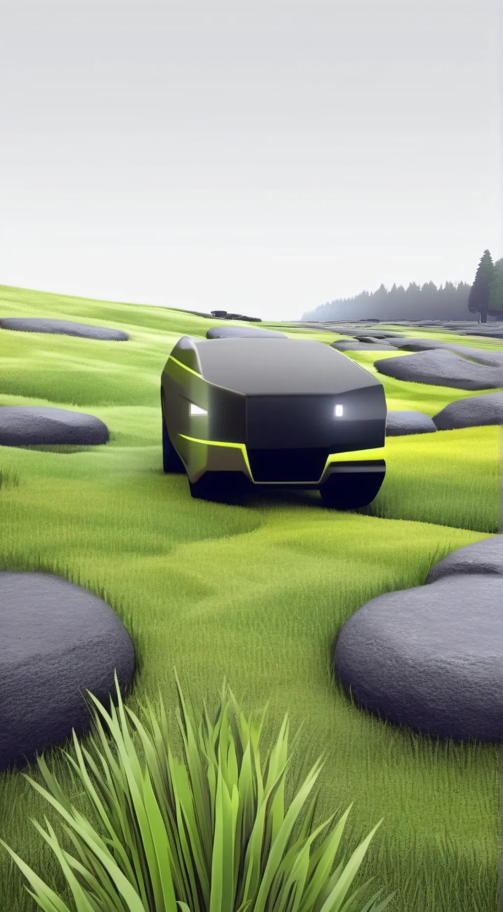 ai character: Just grass background