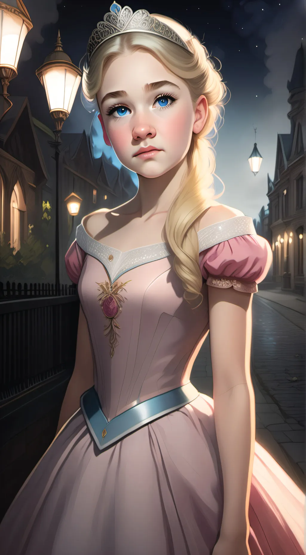 ai character: Angela Crown background