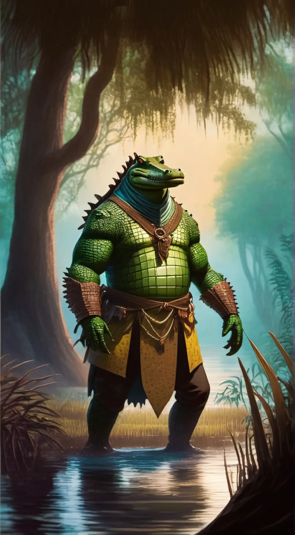 ai character: Colous background