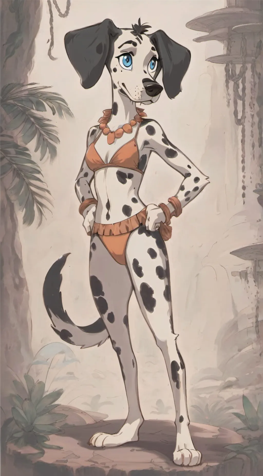 ai character: Rosie Spots background