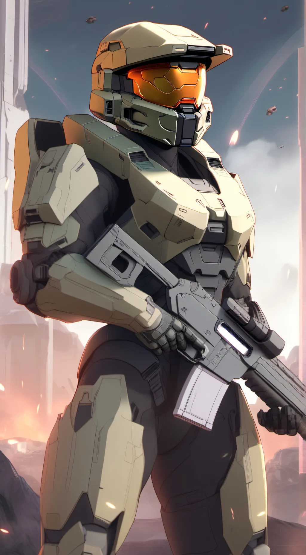 ai character: Spartan Savanah background