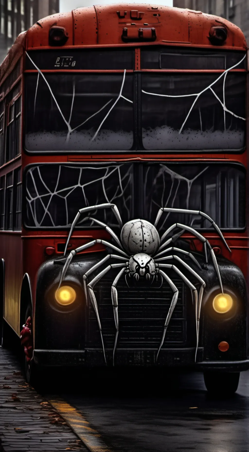 ai character: spider bus background