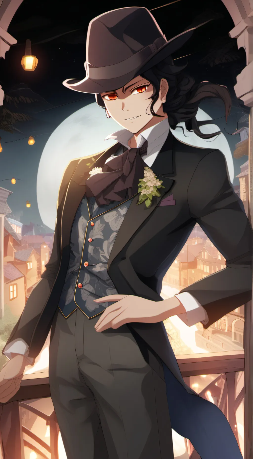 ai character: muzan background