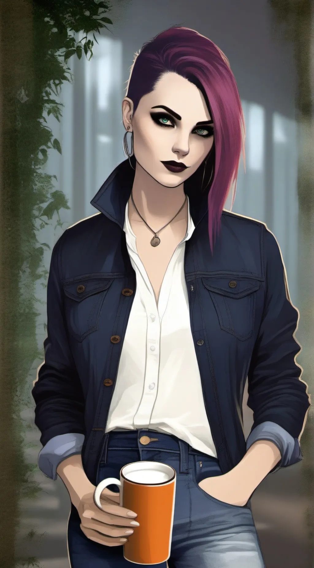 ai character: Sky background